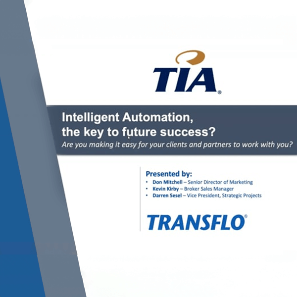 TIA Webinar – Workflow AI, the future of freight?